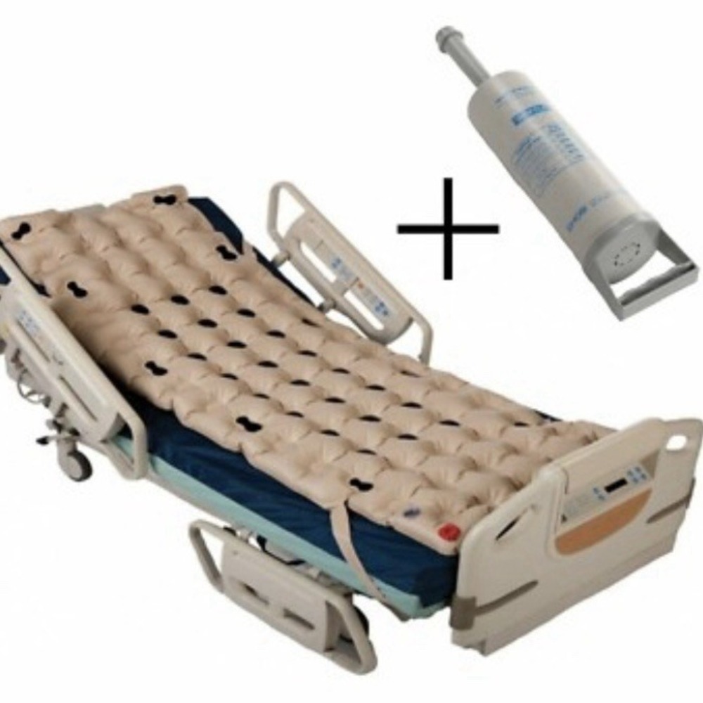 EHOB 1025EC Waffle Econocare Plus Expansion Control Mattress Pad Overlay w Pump